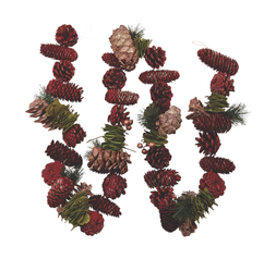 red cones garland