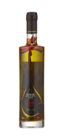chilli extra olive oil bottle