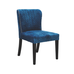 blue textured chair