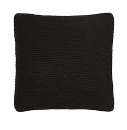 Black Wool Knit Cushion