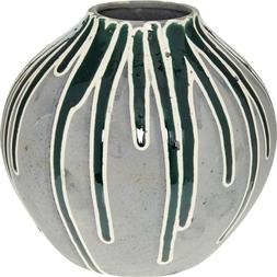 Green Drip effect vase