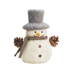 felt medium snowman with cone hands