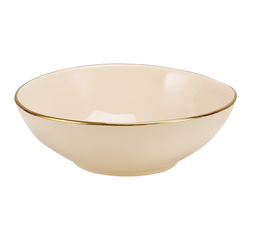 pale pink gold rim bowl