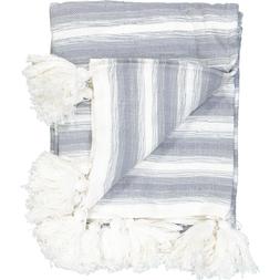 Grey & White Decorative throw