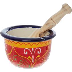 Patterned Pestle and Mortar