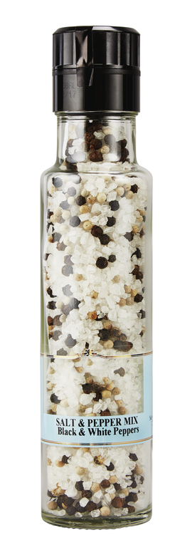 black white salt pepper mix