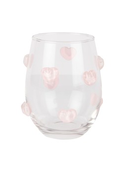 Homesense Glass With Pink Hearts £5.99
