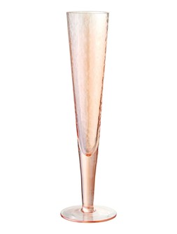 Glassware - Pink Ripple Flute &pound;4.99