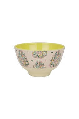 Homesense - FLOWER YELLOW BOWL &pound;2.99