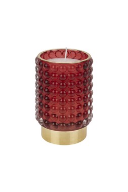 Homesense Red and Gold Candle &pound;9.99