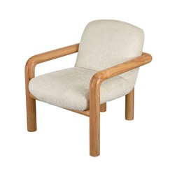 Living Room - Boucle Wood Arm Chair &pound;199.99