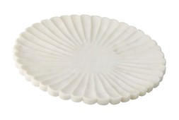 Outdoor Dining - White Marble Ridge Plate &pound;12.99