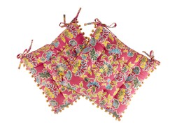 Homesense Pink Floral Chair Pads Set £14.99