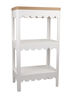 Homesense White Scalloped Unit £69.99