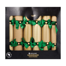 Crackers 6 Gold Crackers With Green Bows £24.99, €36.99