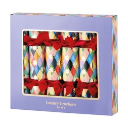 Crackers 6 Luxury Diamond Crackers With Red Bows £16.99, €24.99