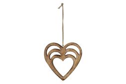HOMESENSE WOODEN HEART &pound;4.00