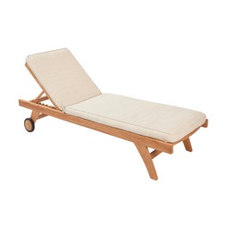 15. Homesense - Wooden sun lounger with cushion pad - £169.99