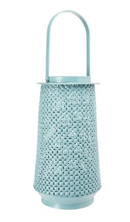 Teal Cut Out Lantern