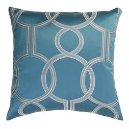 Blue Geometric Cushion