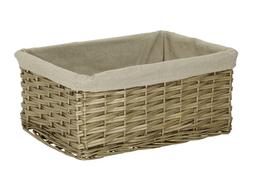 Lined Wicker Basket