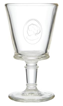 Wine Glass with Cameo Detail