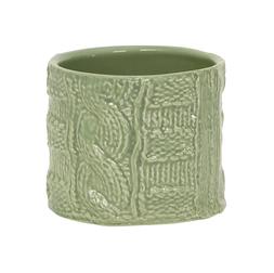 Knitted Design Plant Pot
