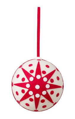 White & Red Bauble