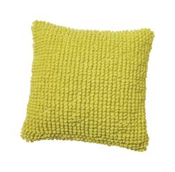 Lime Bobbled Cushion
