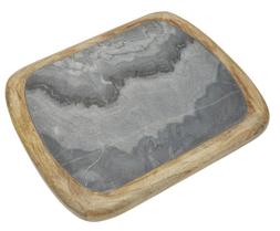 Marble and Wooden Chopping Board