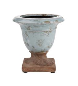 Mint Green Distressed Plant Pot