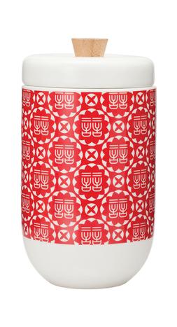 Red Tribal Style Jar
