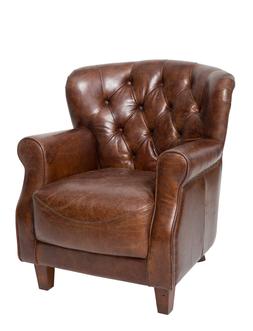 Brown Leather Armchair