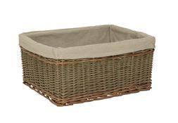 Wicker Lined Storage Box