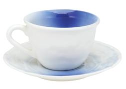 Blue Toned Cup and Saucer