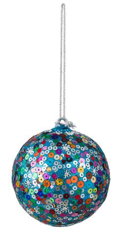 Blue Glitter Bauble