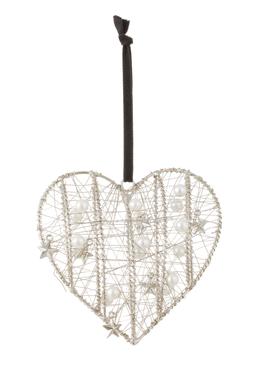 Pearl Stars & Heart Tree Decoration