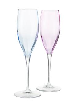 Pastel Champagne Flutes