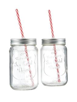 Embossed Glass Jars