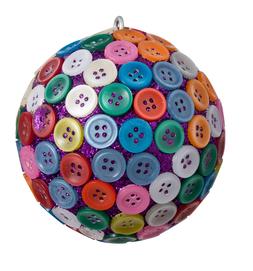 Multi Coloured Button Bauble