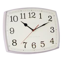 Lilac Square Clock