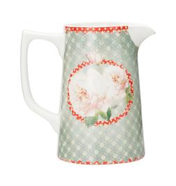 Green & Red Floral Jug