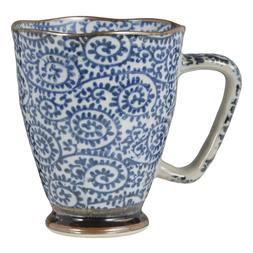 Blue Patterned Mug