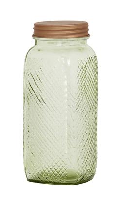 Green Glass Jar
