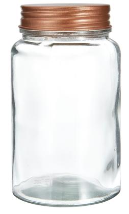Glass Jar with Copper Lid
