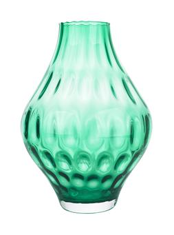 Teal Glass Vase