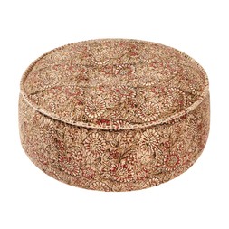 7. Homesense - Brown and red paisley pouffe - £49.99