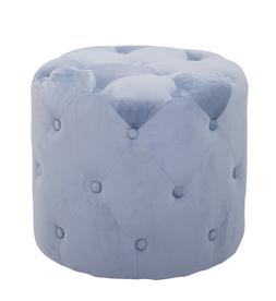 Baby Blue Velvet Footstool &pound;39.99