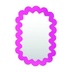 BATHROOM Hot Pink Wall Mirror £14.99