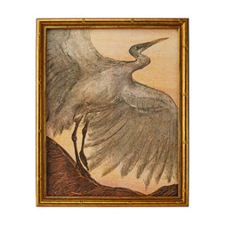 BEDROOM Gold Framed Ibis Bird Print £24.99